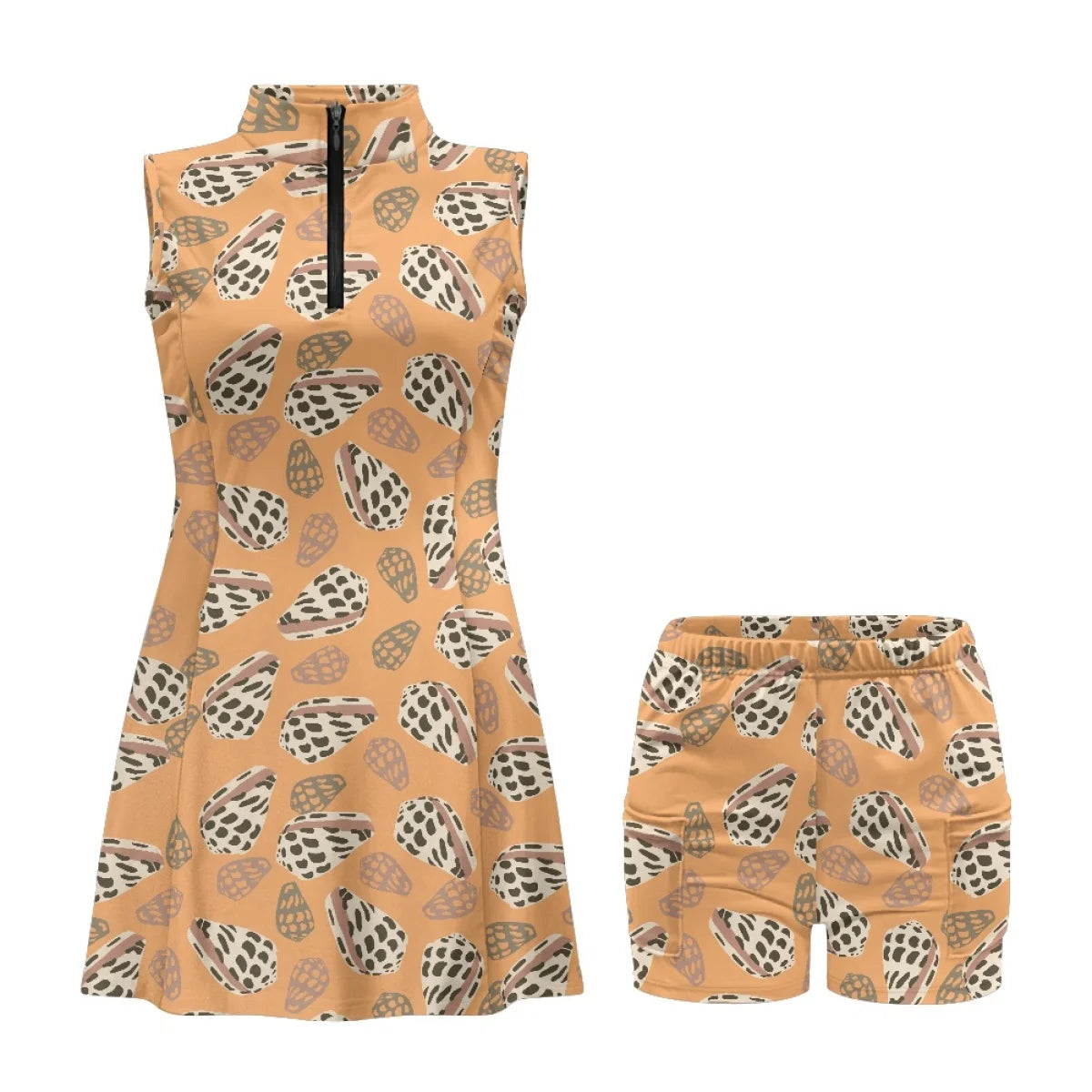 Custom All-Over Print Women's Golf Dress Set - Professional 2-in-1 Athletic Gown