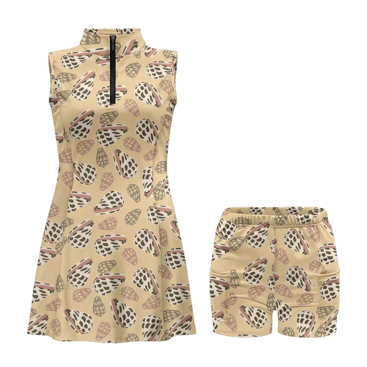 Custom All-Over Print Women's Golf Dress Set - Professional 2-in-1 Athletic Gown