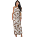 Custom All-Over Print Women's One-Shoulder 2-Piece Resort Set - Asymmetric Top & Split Maxi Skirt