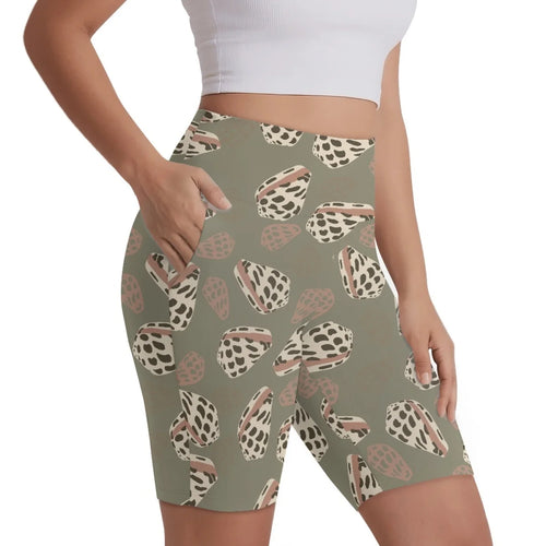 Custom All-Over Print High-Waist Yoga Shorts - Premium Swim-Grade Quick-Dry Biker Shorts