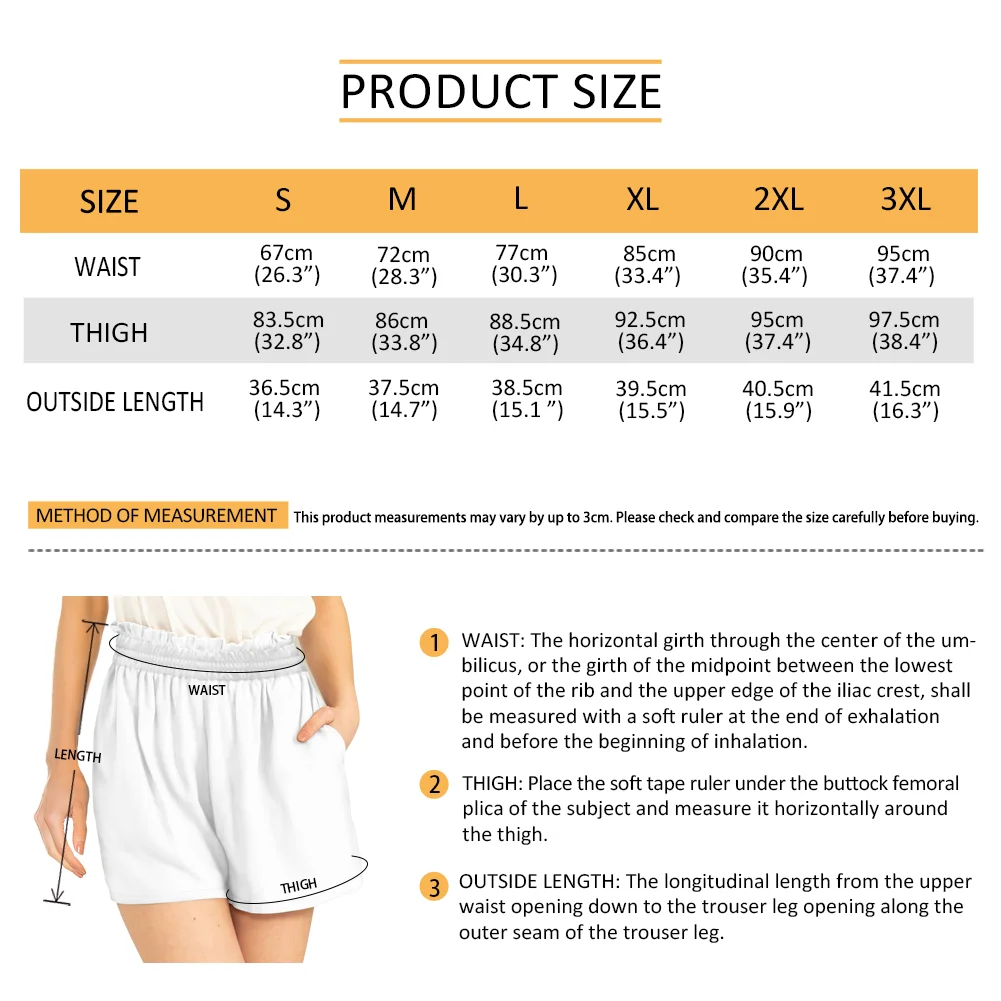 Custom All-Over Print Women's High-Waist Paperbag Shorts - Chic A-Line Summer Bottoms