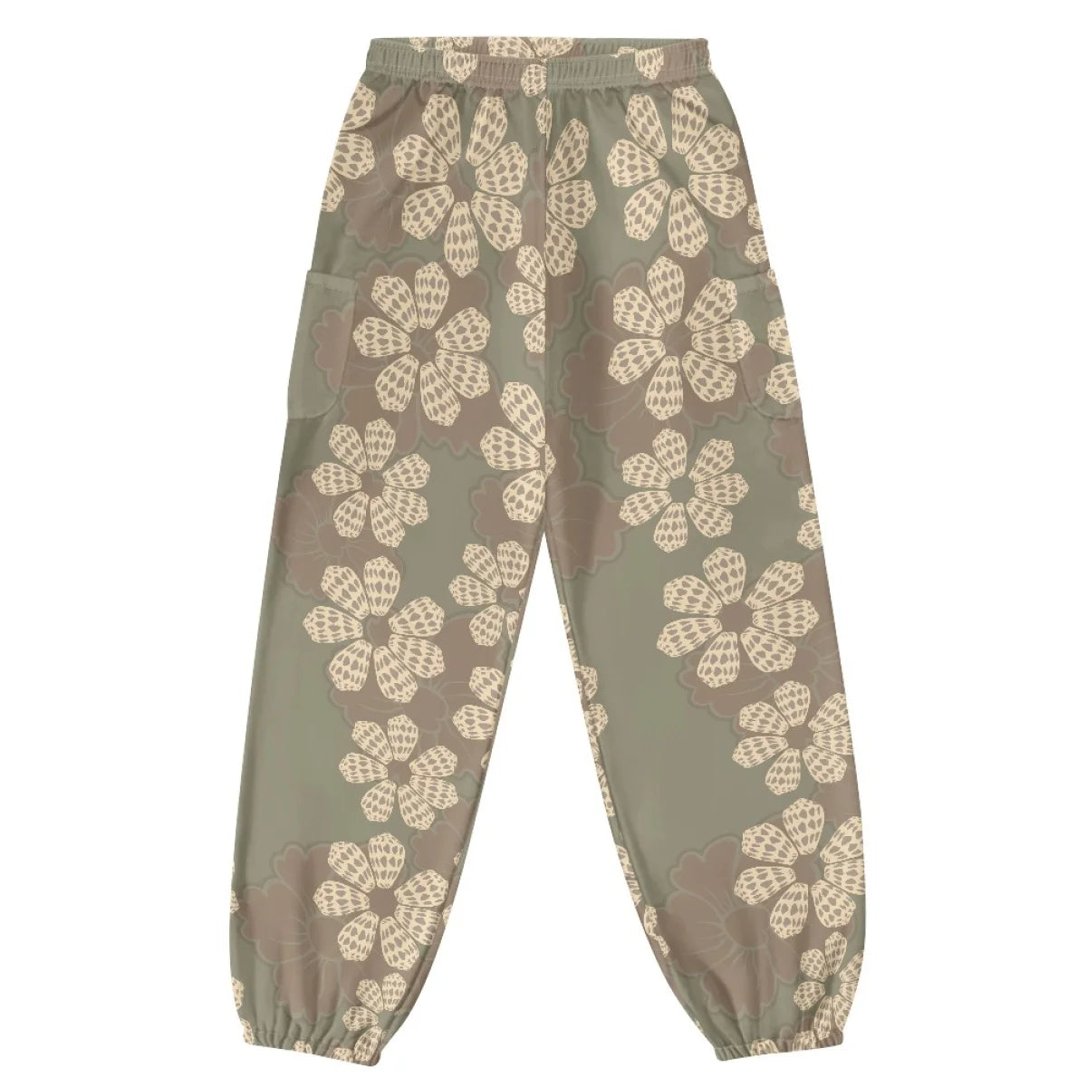 Custom All-Over Print Women's Loose Lantern Yoga Pants - High-Waist Joggers with Cargo Pockets
