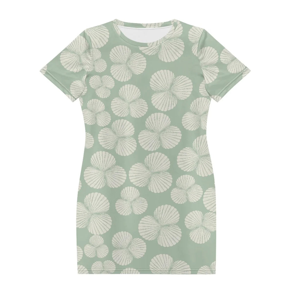 Custom All-Over Print Women's T-Shirt Dress - Relaxed H-Line Casual Gown