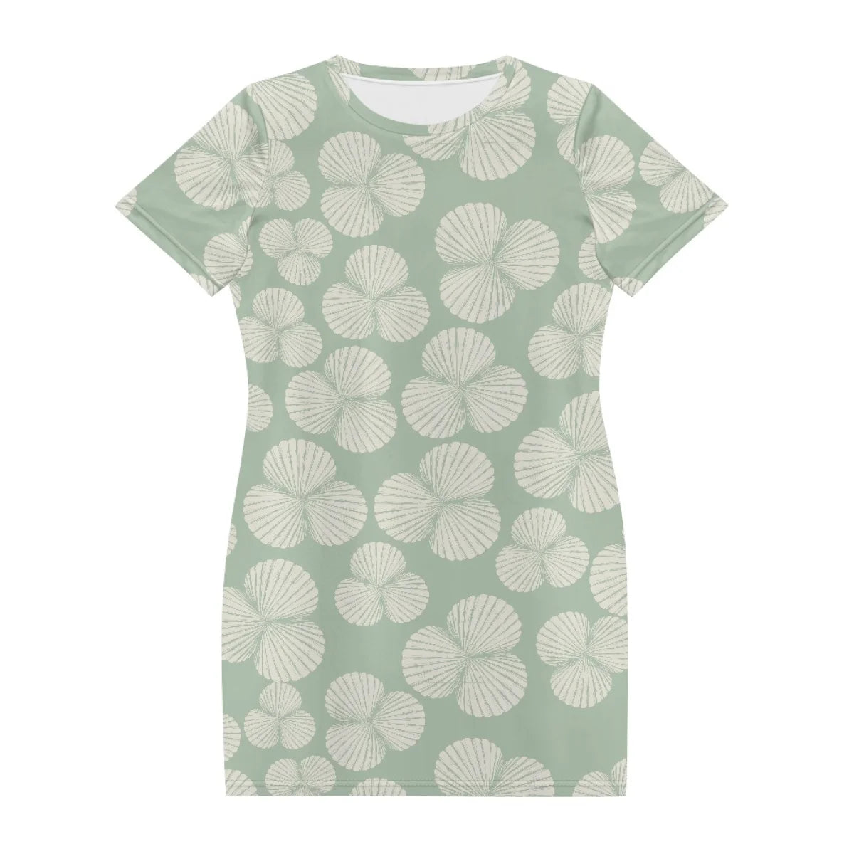 Custom All-Over Print Women's T-Shirt Dress - Relaxed H-Line Casual Gown