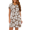 Custom All-Over Print Women's T-Shirt Dress - Relaxed H-Line Casual Gown
