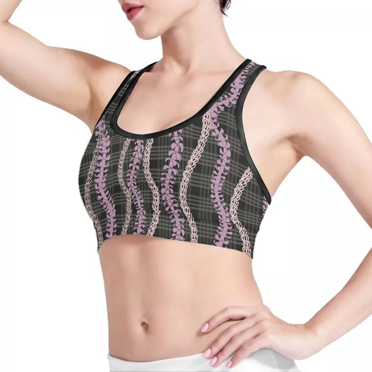 Custom Print Racerback Sports Bra | Breathable & High Elasticity (XS-6XL)